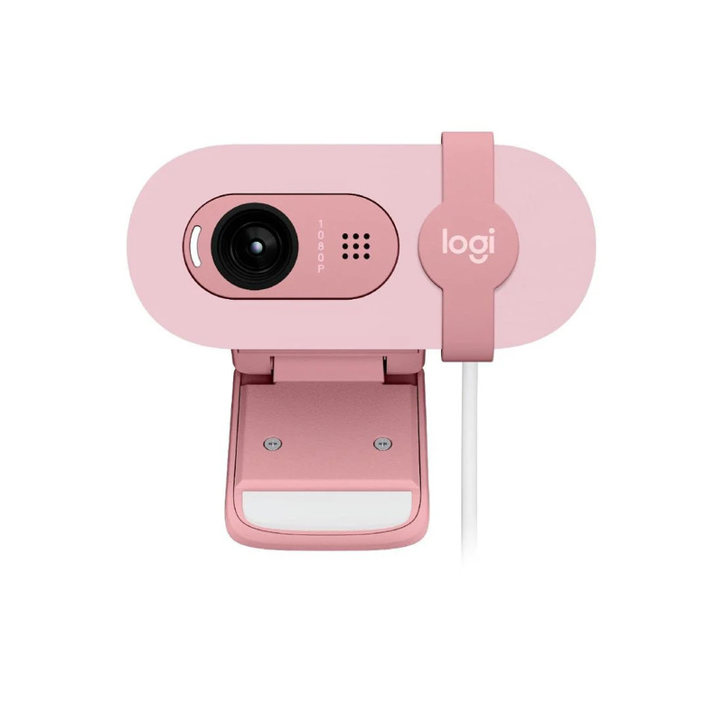 Logitech Brio 100 FHD 1080P Webcam - Rose - كاميرا